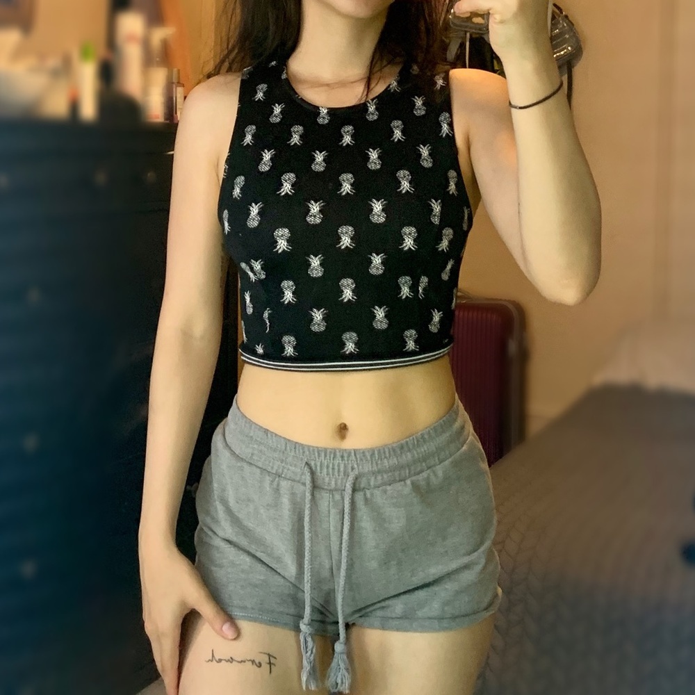 Hollister Black Crop Top